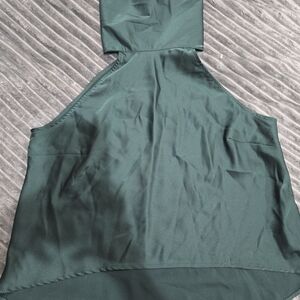 Forever 21 Dark Green Satin Top